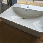 Variform Wastafel Met Hansgrohe Mengkraan Sphinx, 500.780,0. 4, wit